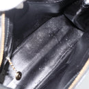 GUCCI Tote Bag Leer Goud Zwart 000 2058 0569 0 Auth BSZ341-16