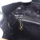 GUCCI Tote Bag Leer Goud Zwart 000 2058 0569 0 Auth BSZ341-19