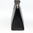 GUCCI Tote Bag Leer Goud Zwart 000 2058 0569 0 Auth BSZ341-4
