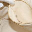 PRADA Canapa MM Hand Bag Denim White Gold Auth BSZ344-12