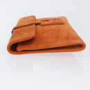 HERMES Jije Elan 29 Clutch Bag Suede Orange Auth BSZ347SAV-4