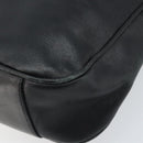 GUCCI Bamboo Hand Bag Leather 2way Black Gold 001 1638 Auth BSZ349-16
