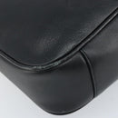 GUCCI Bamboo Hand Bag Leather 2way Black Gold 001 1638 Auth BSZ349-17