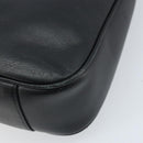 GUCCI Bamboo Hand Bag Leather 2way Black Gold 001 1638 Auth BSZ349-18