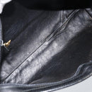 GUCCI Hand Bag Leather Black Gold Auth BSZ350-17