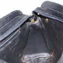 GUCCI Hand Bag Leather Black Gold Auth BSZ350-18
