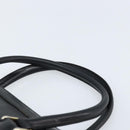 GUCCI Hand Bag Leather Black Gold Auth BSZ350-8