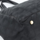 CHANEL New Travel Line Tote Bag Nylon Black Gold CC Auth BSZ356-11