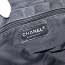 CHANEL New Travel Line Tote Bag Nylon Black Gold CC Auth BSZ356-17
