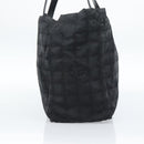 CHANEL New Travel Line Tote Bag Nylon Black Gold CC Auth BSZ356-4