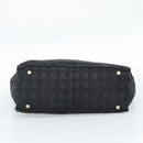 CHANEL New Travel Line Tote Bag Nylon Black Gold CC Auth BSZ356-5