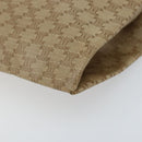 CELINE Macadam Canvas Hand Bag PVC Beige Gold Auth BSZ357-9
