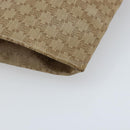 CELINE Macadam Canvas Hand Bag PVC Beige Gold Auth BSZ357-16
