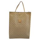 CELINE Macadam Canvas Hand Bag PVC Beige Gold Auth BSZ357-13