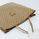 CELINE Macadam Canvas Hand Bag PVC Beige Gold Auth BSZ357-6