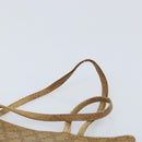 CELINE Macadam Canvas Hand Bag PVC Beige Gold Auth BSZ357-8