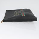 GUCCI Clutch Bag Leather Black 500981 Auth BSZ359-4