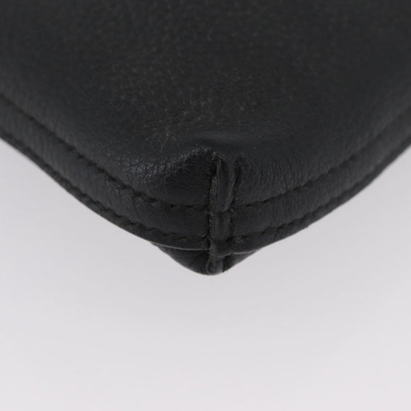 GUCCI Clutch Bag Leather Black 500981 Auth BSZ359