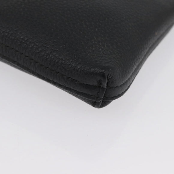 GUCCI Clutch Bag Leather Black 500981 Auth BSZ359