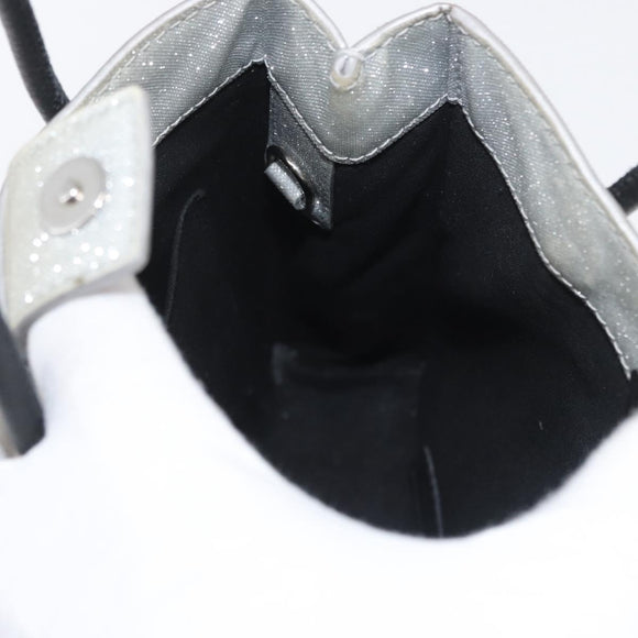 BALENCIAGA Shopping Tote Bag Tote Bag Coated Canvas Silver 693805 Auth BSZ360