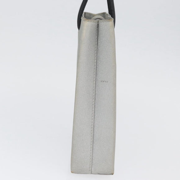 BALENCIAGA Shopping Tote Bag Tote Bag Coated Canvas Silver 693805 Auth BSZ360
