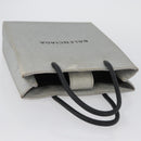BALENCIAGA Shopping Tote Bag Tote Bag Coated Canvas Silver 693805 Auth BSZ360-6