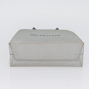 BALENCIAGA Shopping Tote Bag Tote Bag Coated Canvas Silver 693805 Auth BSZ360-9
