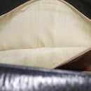 CELINE Schoudertas met paardenkoets Leer Zwart Goud Auth BSZ366-11