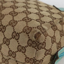 GUCCI GG Canvas Hand Bag Beige 124542 0416 Auth BSZ369-10