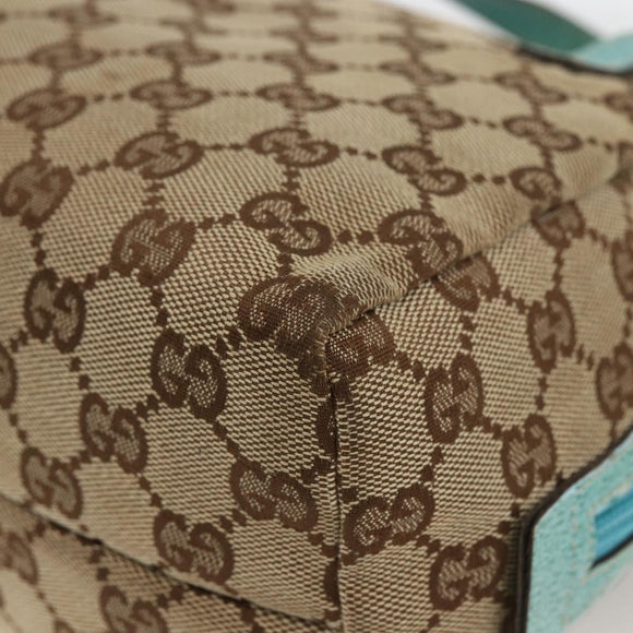 GUCCI GG Canvas Hand Bag Beige 124542 0416 Auth BSZ369
