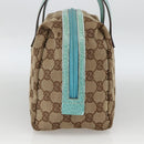 GUCCI GG Canvas Hand Bag Beige 124542 0416 Auth BSZ369-4
