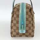 GUCCI GG Canvas Hand Bag Beige 124542 0416 Auth BSZ369-5