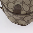 GUCCI GG Supreme Web Sherry Line Bag PVC Beige Gold 89 02 066i Auth BSZ370-16
