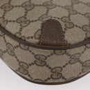GUCCI GG Supreme Web Sherry Line Bag PVC Beige Gold 89 02 066i Auth BSZ370-17
