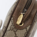 GUCCI GG Supreme Web Sherry Line Bag PVC Beige Gold 89 02 066i Auth BSZ370-9