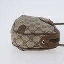 GUCCI GG Supreme Web Sherry Line Bag PVC Beige Gold 89 02 066i Auth BSZ370-3