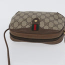 GUCCI GG Supreme Web Sherry Line Bag PVC Beige Gold 89 02 066i Auth BSZ370-6