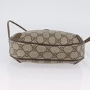 GUCCI GG Supreme Web Sherry Line Bag PVC Beige Gold 89 02 066i Auth BSZ370-5