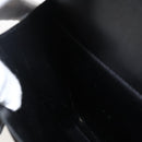 HERMES Pochette jet Clutch Bag Leather Black Gold Auth BSZ371-20