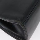 GIVENCHY Hand Bag Leather Black Gold Auth BSZ372-13