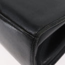 GIVENCHY Hand Bag Leather Black Gold Auth BSZ372-14