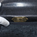 GIVENCHY Hand Bag Leather Black Gold Auth BSZ372-18