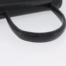 GIVENCHY Hand Bag Leather Black Gold Auth BSZ372-7