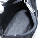 GUCCI GG Canvas Bamboo Shoulder Bag Suede Black Silver 001 3008 Auth BSZ373-11