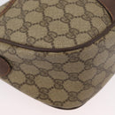 GUCCI GG Supreme Web Sherry Line Bag PVC Beige Gold 89 02 032 Auth BSZ376-10