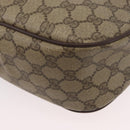 GUCCI GG Supreme Web Sherry Line Bag PVC Beige Gold 89 02 032 Auth BSZ376-13