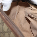 GUCCI GG Supreme Web Sherry Line Bag PVC Beige Gold 89 02 032 Auth BSZ376-19