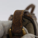 GUCCI GG Supreme Web Sherry Line Bag PVC Beige Gold 89 02 032 Auth BSZ376-24