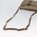 GUCCI GG Supreme Web Sherry Line Bag PVC Beige Gold 89 02 032 Auth BSZ376-7