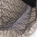 FENDI Zucca Canvas Pouch Brown Black Auth BSZ377-10